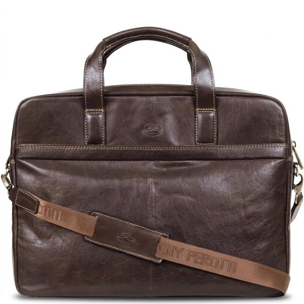 Мужская сумка-портфель Tony Perotti Italico 9954-40 moro (90374) Коричневая