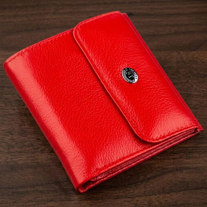 Портмоне для женщин с монетницей ST Leather 18918 Красный