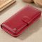 Вертикальный вместительный кошелек из кожи женский ST Leather 19307 Бордовый