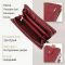 Кожаный женский кошелек-клатч с отделением под телефон ST Leather 23102 Бордовый
