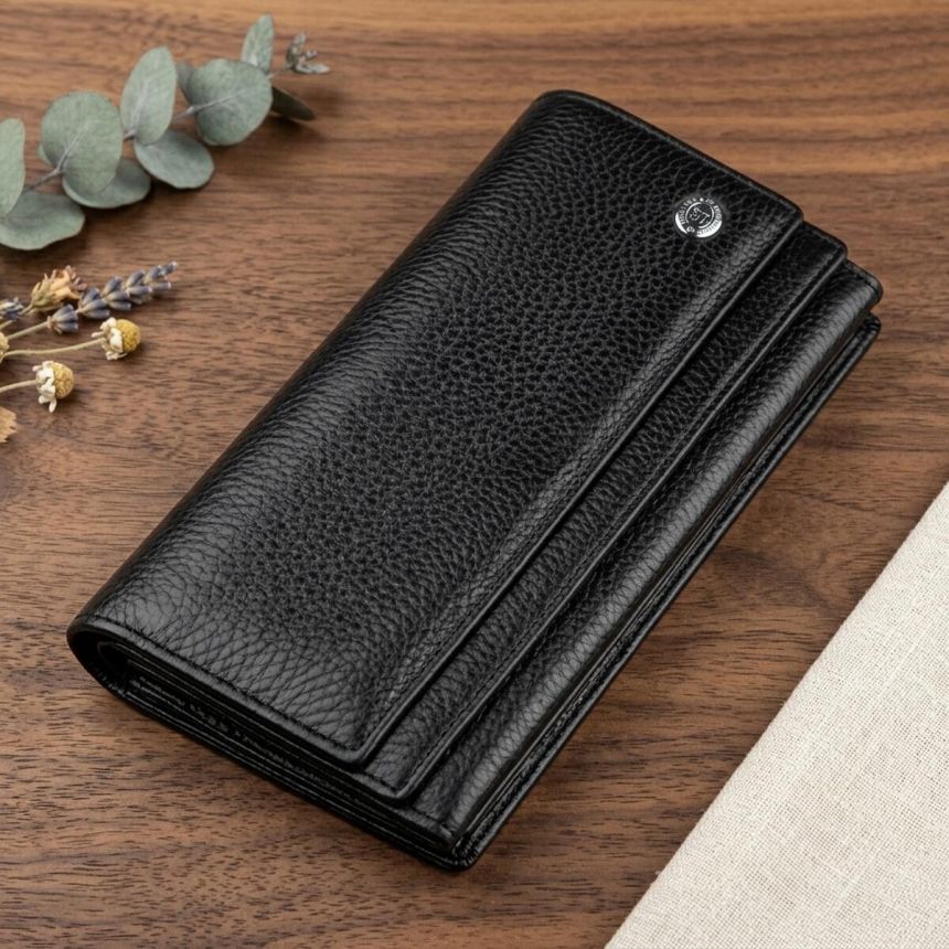 Универсальный кошелек-визитница ST Leather 18951 Черный