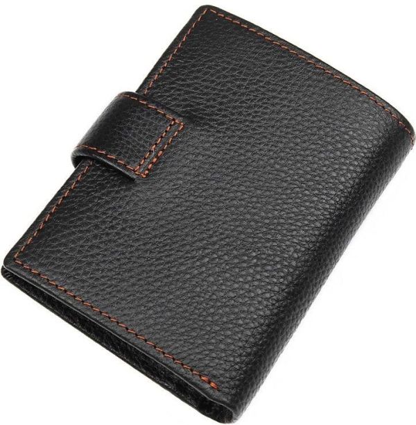 Кошелек мужской Vintage 14591 кожаный Черный