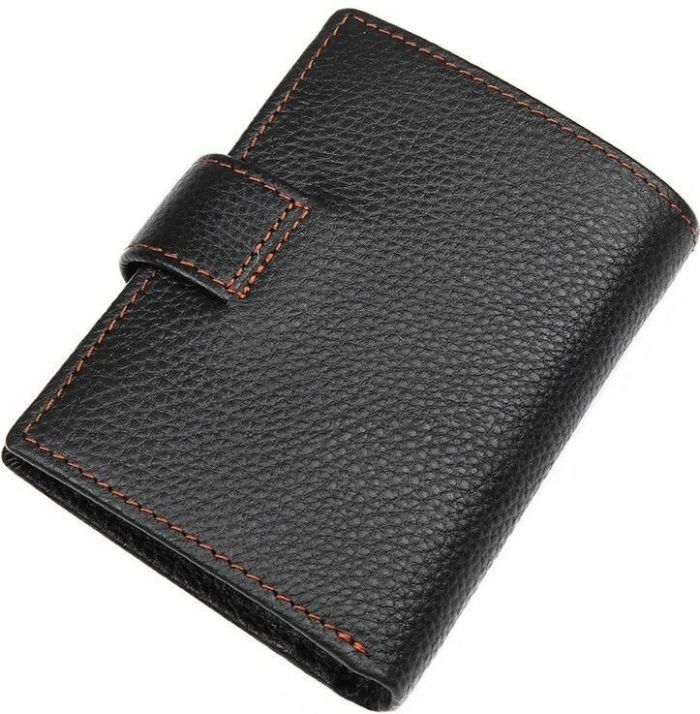 Кошелек мужской Vintage 14591 кожаный Черный