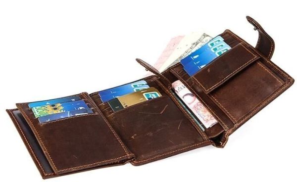Кошелек универсальный Vintage 14926 Коричневый