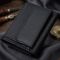 Небольшое женское портмоне с монетницей из натуральной кожи ST Leather 22730 Черный