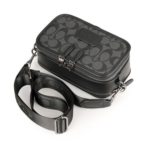 Сумка Coach Charter Slim Crossbody Black/Grey чоловіча