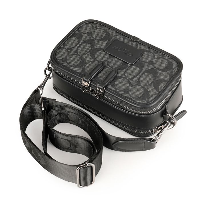 Сумка Coach Charter Slim Crossbody Black/Grey чоловіча