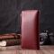 Вертикальный женский кошелек-клатч из натуральной кожи ST Leather 22535 Бордовый