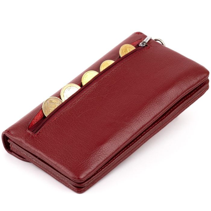 Клатч из кожи женский ST Leather 19318 Бордовый