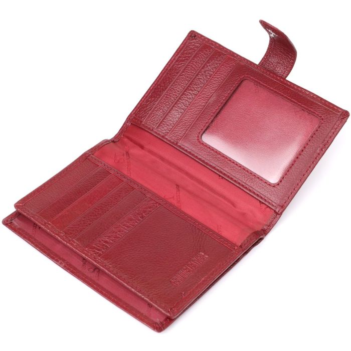 Стильная обложка на документы для женщин из натуральной кожи ST Leather 23117 Бордовый