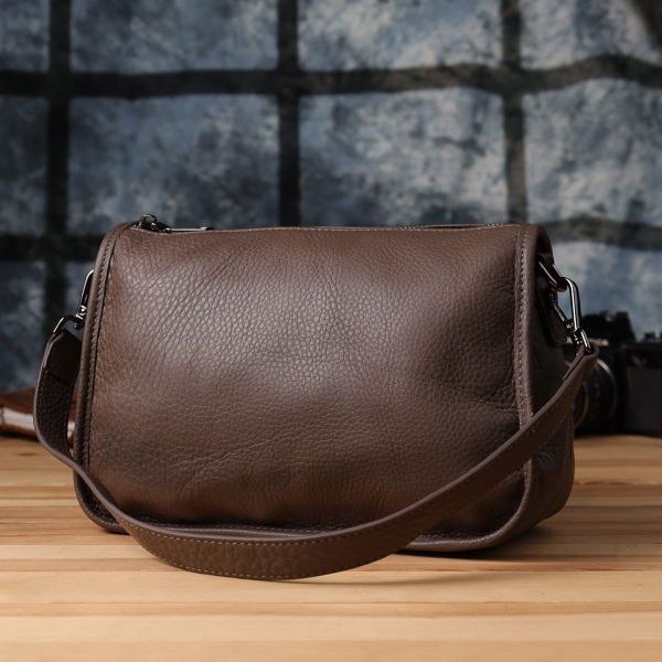 Женская сумка на плечо из натуральной кожи Vintage 23003 Коричневый