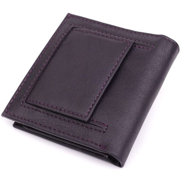 Компактный женский кошелек из натуральной кожи ST Leather 22855 Коричневый