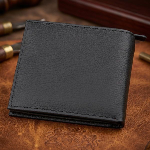 Мужской кошелек ST Leather 18343 (ST154) натуральная кожа Черный