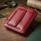 Жіночий гаманець вертикального формату з натуральної шкіри ST Leather 23071 Бордовий