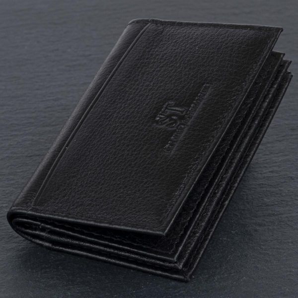 Визитница-книжка ST Leather 19213 Черная