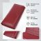 Элегантный кошелек у два сложения из натуральной кожи ST Leather 23065 Бордовый