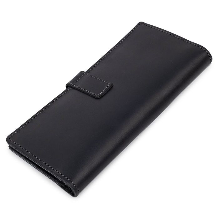 Стильное матовое мужское портмоне GRANDE PELLE 11560 Черный