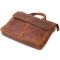 Мужской кожаный портфель для документов ноутбука и работы Vintage 22673 Коричневый