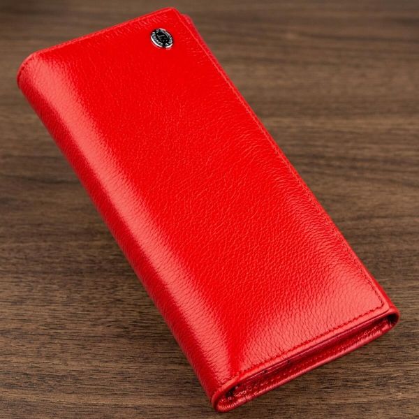 Женский вместительный кошелек ST Leather 18875 Красный