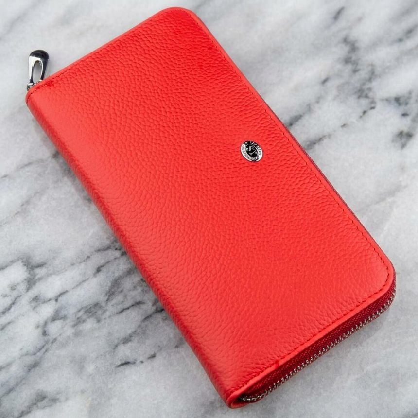Грациозный женский клатч ST Leather 18862 Красный