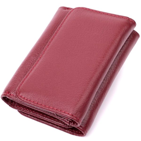 Женский кошелек горизонтального типа из натуральной кожи ST Leather 19479 Бордовый