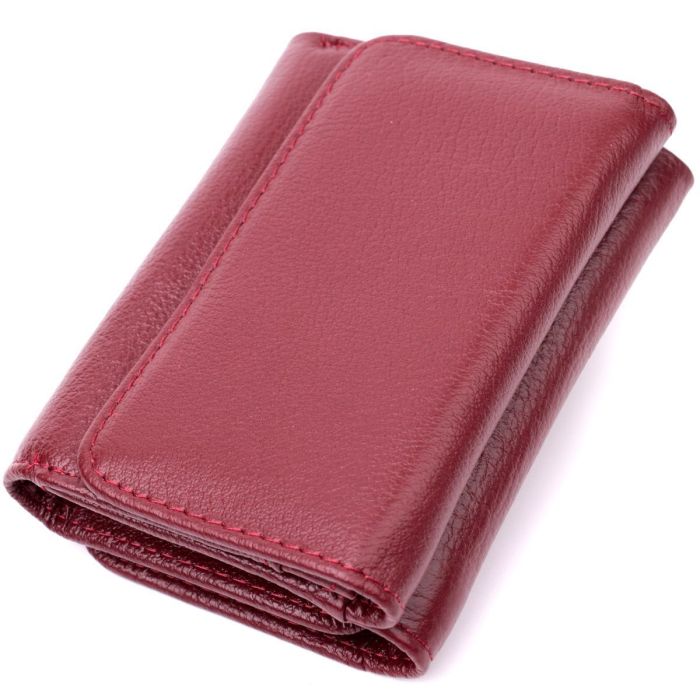 Женский кошелек горизонтального типа из натуральной кожи ST Leather 19479 Бордовый