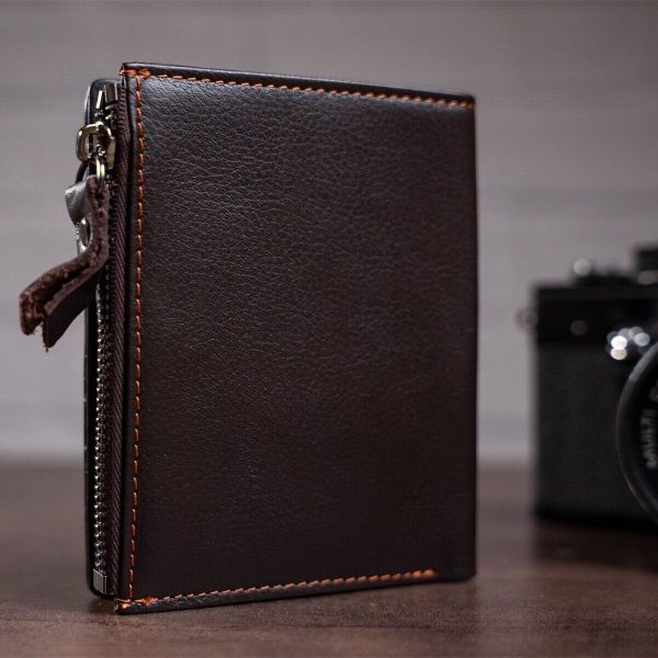 Кошелек мужской Vintage 14687 Коричневый