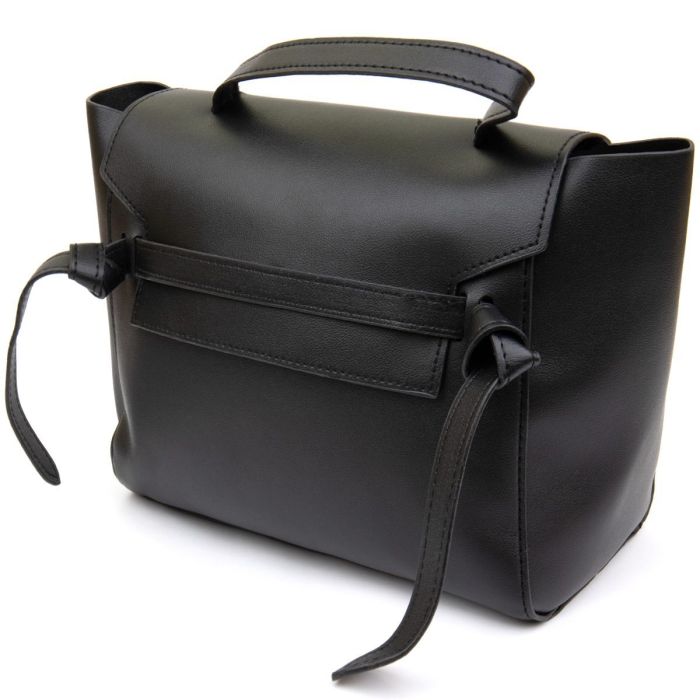 Сумка с клапаном из кожзаменителя Vintage sale_14949 Черная