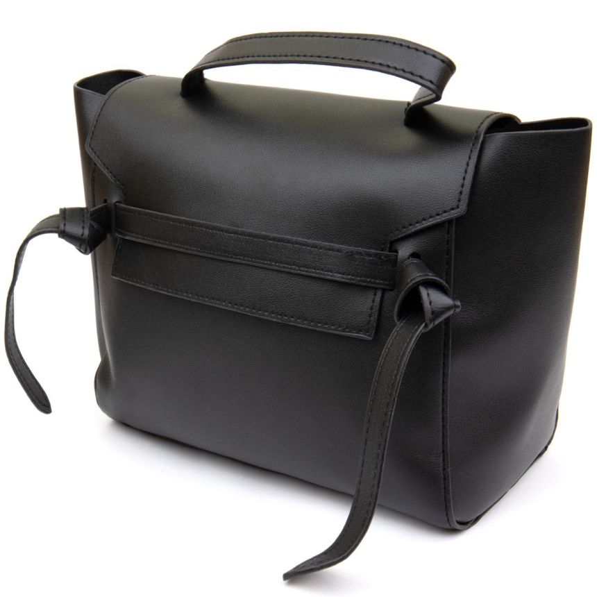 Сумка с клапаном из кожзаменителя Vintage sale_14949 Черная
