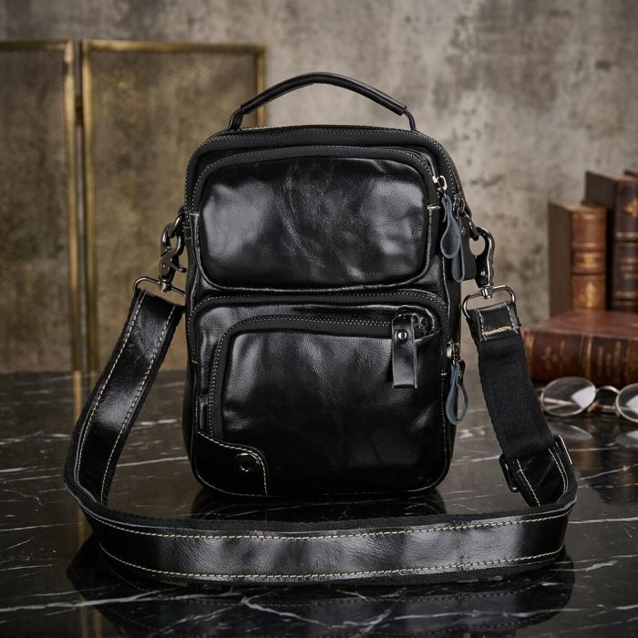 Сумка мужская Vintage 14437 Черная