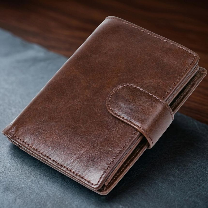Кошелек мужской Vintage 14925 Коричневый