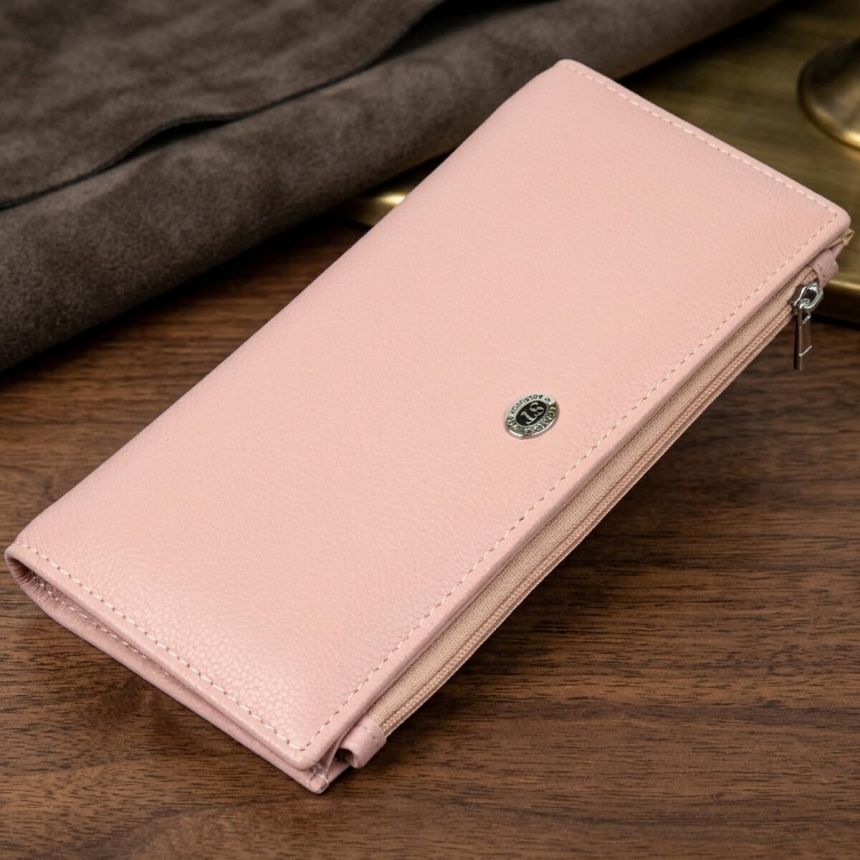 Женский кошелек из натуральной кожи ST Leather 19383 Розовый