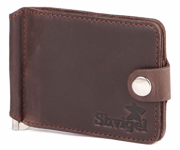 Зажим для купюр SHVIGEL 13786 Коричневый