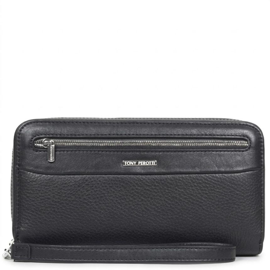 Чоловічий клатч Tony Perotti New Contatto 9323 nero (90425) Чорний