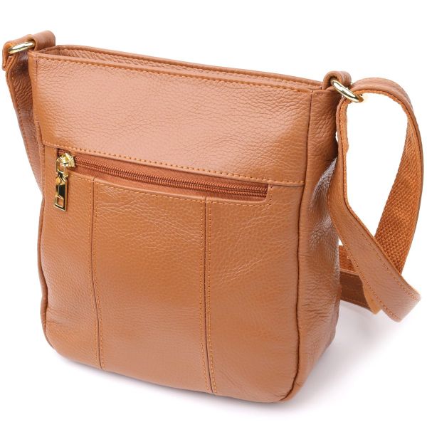 Удобная вертикальная женская сумка из натуральной кожи sale_15125 Vintage Рыжий