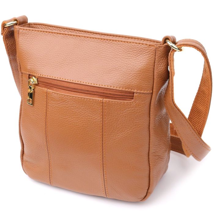Удобная вертикальная женская сумка из натуральной кожи sale_15125 Vintage Рыжий