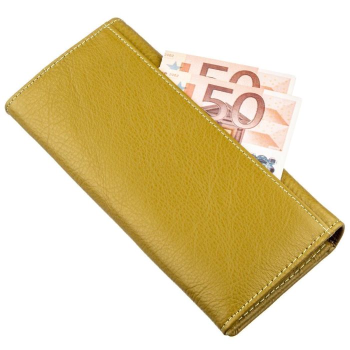 Классический кошелек для женщин на магните ST Leather 18871 Горчичный