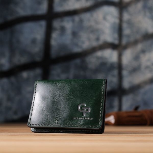 Обложка на документы из натуральной гладкой кожи GRANDE PELLE 22942 Зеленый