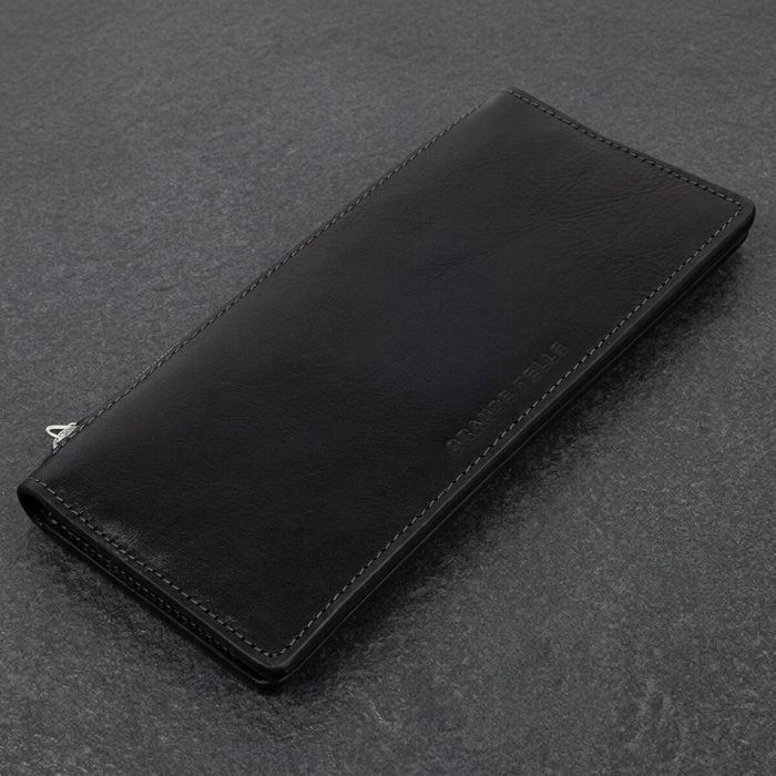 Оригинальное кожаное портмоне унисекс GRANDE PELLE 11513 Черный