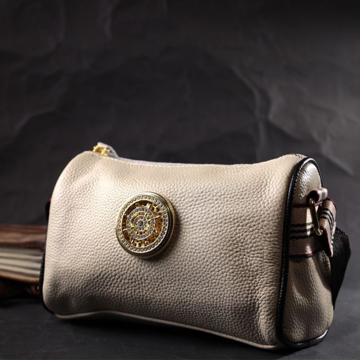 Изумительная сумка для стильных женщин из натуральной кожи Vintage 22264 Белый