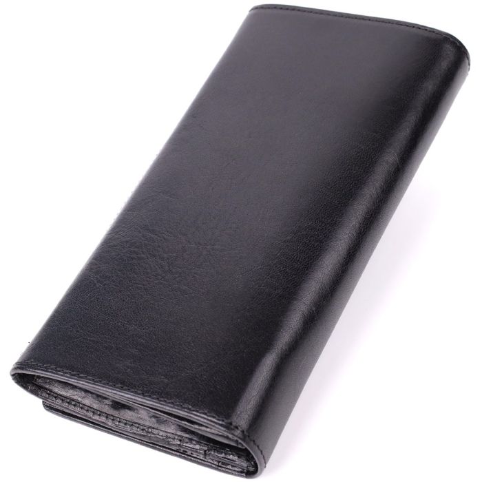 Женский вместительный кошелек из натуральной кожи Tony Perotti 20905_1 (3630 nero) Черный