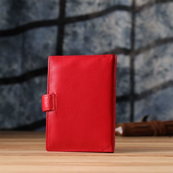 Красивая обложка на документы для женщин из натуральной кожи ST Leather 23118 Красный