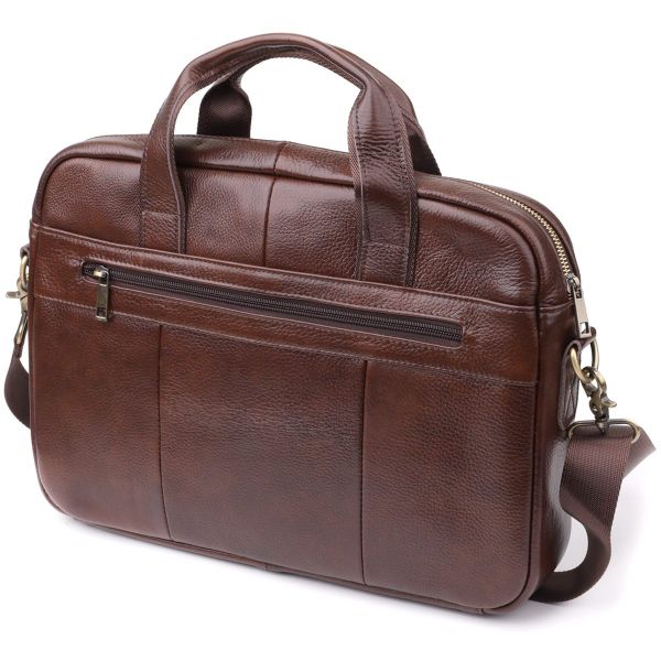 Портфель для мужчин из натуральной кожи Vintage 23040 Коричневый