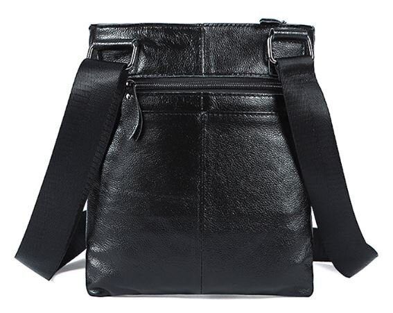 Сумка мужская кожаная Vintage 14850 Черная матовая