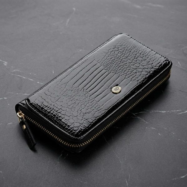 Кошелек женский ST Leather 18437 (S7001A) натуральная кожа Черный