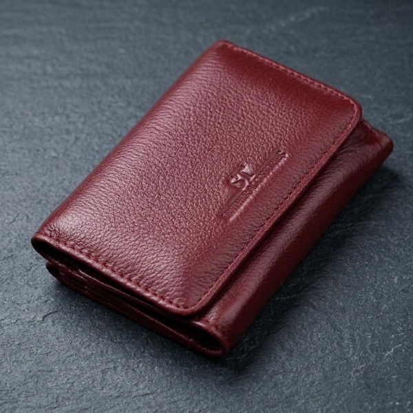 Кожаный интересный кошелек для женщин ST Leather 22507 Бордовый