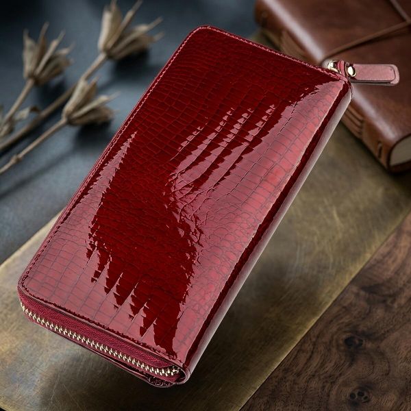 Гаманець жіночий ST Leather 18434 (S7001A) на блискавці Бордовий