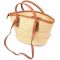 Вместительная женская сумка на лето из качественного текстиля Vintage sale_15137 Коричневый