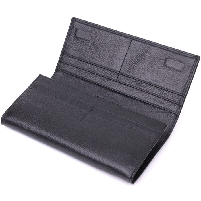 Удобный женский кошелек из натуральной кожи ST Leather 22523 Черный