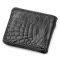 Портмоне CROCODILE LEATHER 18004 из натуральной кожи крокодила Черное